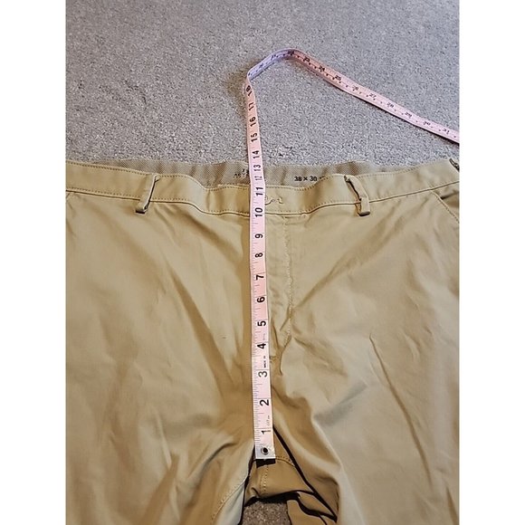 IZOD Advantage Sports Flex Performance Pants Mens 38x30 Straight Fit Khaki - Picture 13 of 14